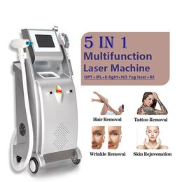 5 IN 1 nd yag laser machine all color tattoo removal 3000W IPL lasers hair reduction RF Skin Rejuvenation beauty equipment