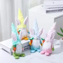 Easter Bunny Gnome Party Plush Scandinavian Decorations Nordic Dwarf Figurines Table Gnomes Doll Ornaments Gifts