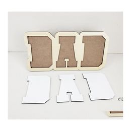 Frames And Mouldings Sublimation Blank Dad P O Frame Fathers Day Gift Heat Transfer Mdf Album Creative Diy Crafts Birthday Gifts Sup Otvnz