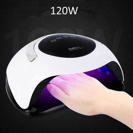 High Power 120W Nail Dryer Fast Curing Speed Gel Light Nail Lamp LED UV Lamps For All Kinds of Gel With Timer And Smart Sensor249Q