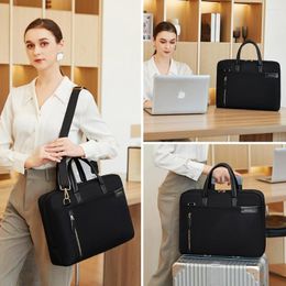 Briefcases Brand Women's Notebook Briefcase For 13.3 15 16 Inch Laptop Crossbody Bag Shoulder Bags Business Travel Office Ladies