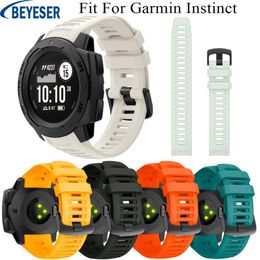 22mm Soft silicone Watch Band For Garmin instinct Smart Sports wrist straps t bracelet strap accessories312b