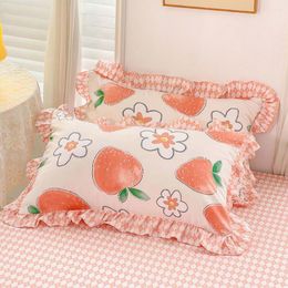 Pillow Case Pillowcase Pair Of Core Covers Thickened Leather Large Household 48x74cm Liner Cover