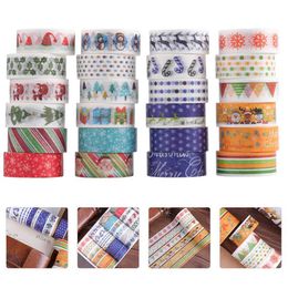 Tape Christmas Washi Wrapping Holiday Tapes Cardgifttree Scrapbooking Makingsnowflake Halloween Craft Decorations Stickers Mini