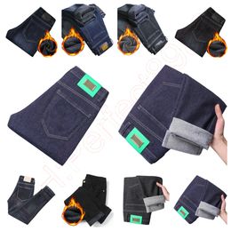 New JEANS chino Pants pant Men's trousers Stretch Autumn winter close-fitting jeans cotton slacks washed straight business casual QK653