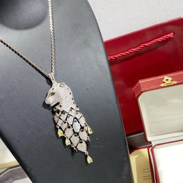 European designer necklace fashion women Jewellery cool animal leopard jaguar pendant choker lady necklace