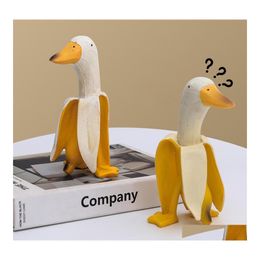 Party Favour Lovely Funny Creative Banana Duck Decoration Home Desktop Birthday Gift Drop Delivery Garden Festive Supplies Event Ot7Lr