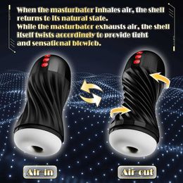 Masturbator Sex Toy Automatic Sucking Male Cup for Beginners Pocket Pussy with 7 Vibrations 5 Suctions Penis Stimulation Electric Blowjob 2OA8