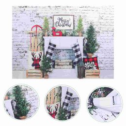 Photo Backdrop Christmas Background Wall Holiday Hanging Photography Studio Props Tapestry Village Creative Backdrops Digital