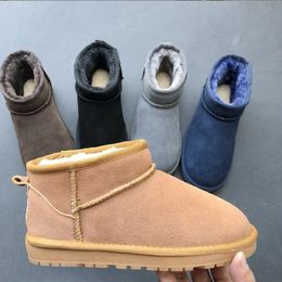 2023 bambini di marca ragazze mini stivali da neve inverno caldo bambino WGG ragazzi bambini peluche scarpe calde taglia EU21-35