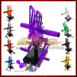 Motorcycle Adjustable CNC Foot Rest Footpeg Rear Set Pedal For YAMAHA TZR-250 3MA TZR250 TZR 250 88 89 90 91 1988 1989 1990 1991 CNC Foot Pegs Footrest Rearset Kit 8Colors