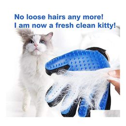 Dog Grooming Pet Glove Cat Sile Brush Comb Shed Hair Remove Deshedding Animal Bath Cleaning Mitt Mas Tool Drop Delivery Home Garden S Dhwrm