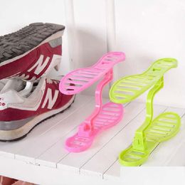 Storage Holders Racks Shoes Rack Organiser Space Saver Saving Detachable Double Portable Shoe Creative Drop Delivery Home Garden H Dhl5I