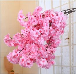 Artificial Bouquet Simulation Cherry Blossom Flower White and Pink Available For Home Wedding Party Decoration Supplies