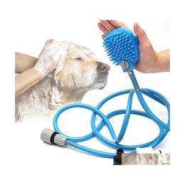 Dog Grooming Pet Bath Head Tools Comfortable Masr Baths Toolss Cleaning Wash Sprayer Dogs Brush Pets Bathss Supplies Inventory Drop Dhnr5