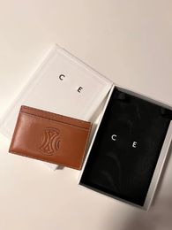 Luxurys Designer Genuine Leather Wallets Coin Purses Card Holder Key Fashion luxury classic Womens Mens Credit Mini passport holders Clutch Printed pattern Squar