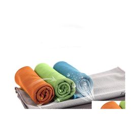 Towel Sports Cold Fast Cooling Fitness Running Sweat Absorption Outdoor Mountaineering Movement Wipe Towels Rrb14418 Drop Delivery H Otjqs