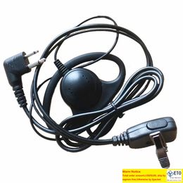 Shape Soft Ear Hook Earpiece Headset Earphone PTT Mic For Motorola Walkie Talkie Two Way Radio PMR446 ECP100