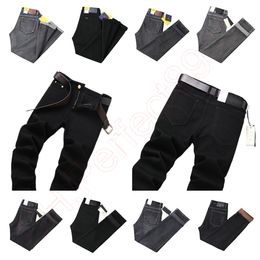 New JEANS chino Pants pant Men's trousers Stretch Autumn winter close-fitting jeans cotton slacks washed straight business casual XL609