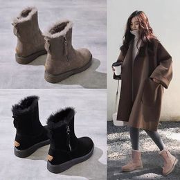 Snowfield Boots Women 2022 New All-matching Short Tube Winter Boots with Cashmere and Thick Warm Cotton Shoes 35-40