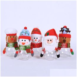 Christmas Decorations Gift Bags Candy Jar Storage Bottle Santa Bag Sweet Christmascandybag Boxes Child Kids Gifts New Year Drop Deli Dhbsy