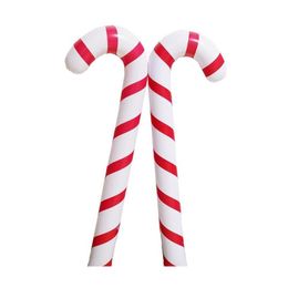Christmas Decorations 88Cm/35 Inflatable Cane Classic Lightweight Hanging Decorative Lollipop Balloons Party Ornaments Decor Gifts D Ottdu
