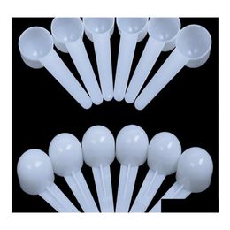 Spoons 5G 10Ml Plastic Spoon Measuring Scoop Measure For Milk Diy Mask Kitchen Tool White Clear Colours Drop Delivery Home Garden Din Otzfw