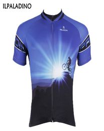 Ilpaladino para hombre ciclismo jersey montaña bicicleta ciclismo ropa bicicleta camiseta de manga corta camiseta azul ciclista jersey top chaqueta2856552