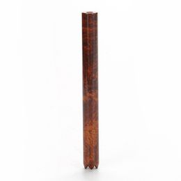 Colourful Mini Wood Grain Aluminium Alloy Pipe Portable Tooth Digger Dry Herb Tobacco Cigarette Holder Catcher Taster Bat One Hitter Dugout Tips