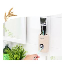 Other Household Sundries Matic Tootaste Dispenser Nontoxic Wall Hanger Mount Dustproof Squeezer Quick Take St Drop Delivery Home Gard Otym7