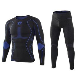 Men's Thermal Underwear Seamless Stretching Set Men Women Breathable Sports Riding Hiking Camping Equipment Clothing KA201