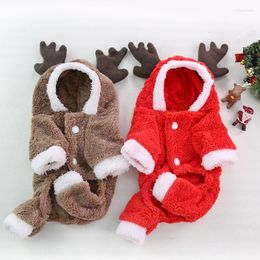 Cat Costumes Pet Dog Halloween Christmas Costume Cosplay Elk For Small Dogs Winter Warm Clothes