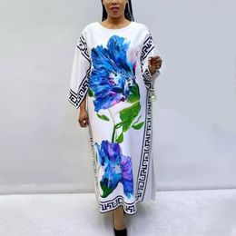 Casual Dresses 4XL 5XL Oversized For Women Printed Round Neck Half Sleeve Loose Fashion Vintage Evening Party Dinner Vestidos