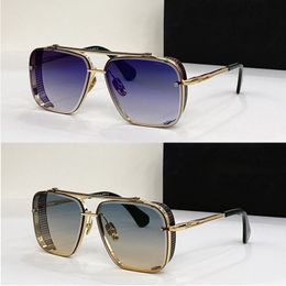 Original Designer Suncloud Sonnenbrille für Herren, berühmte modische Retro-Brille der LuxusmarkeMACH-SEVEN MACH-SIX LIMITED Mach Six Limiteo runde Brille mit Etui