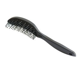 Pro Hair Salon Anti-static Heat Curved Vent Comb Rows Tine Brushes Hair Scalp Massage Combs Hairdressing Tools