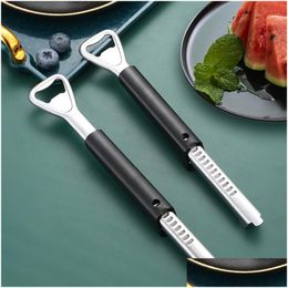 Openers Mtifunctional Stainless Steel Can Opener Beer Bottle Adjustable Manual Jar Gripper Kitchen Supplies Drop Delivery Home Garde Dhfby