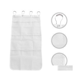 Storage Bags 1 X Mesh Bag Organiser Durable Bathroom Pouch Toilet Washing For Cosmetics Toiletries Towels Brushes Drop Delivery Home Otej8