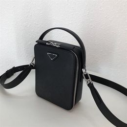 P 066067 Leather has a good three-dimensional feel Postman bags handbag shoulder bag fashion There is enough space for everyday i260F