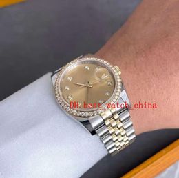 Watch Asia 2813 Sport 116243 36 diameter Swiss luxury watch Champagne dial diamond Sapphire date is just a Christmas gift