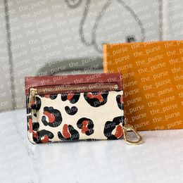 Wild Print Key Wallets Leopard Envelope Flap Keys Pouch Back With zippy Pocket Perfect SMLG3008