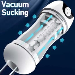 Sex toys massager Automatic Masturbation Cup male Real Vagina Vacuum Telescopic Sucking Sexual Machine adult sex Blowjob masturbation tools 18