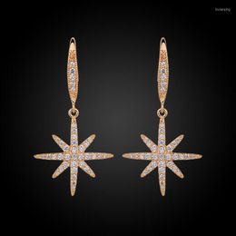 Dangle Earrings GAOLA Arrival Cublic Zirconia Anise Star Snow Stars 2 Colors Whtie Gold Color For Women