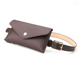 AA112 Fashion Waist Packs Leather PU Adjustable Belt Bag Pack Wallet Phone Pouch Ladies Salesperson Work Bags