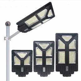 All in One Waterproof IP65 Solar Street Lamp PIR Sensor 300W 400W 500W LED Floodlight Spotlight Wall Light for Outdoor Garden Road Pathway