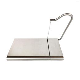 Plates Cheese Slicer Stainless Steel Wire Cutter With Serving Board For Hard And Semi Butter Kitchen Accessories Tools