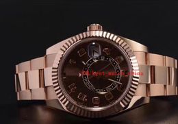 18K rose gold automatic mechanical watch 326935 chocolate disc men's watch 42mm Asia 2813 movement Christmas gift