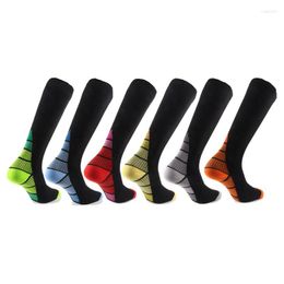 Men's Socks Men Women Compression Fit For Sports Anti Fatigue Pain Relief Knee High Stockings Long