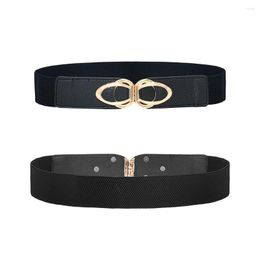 Belts Fashion Metal Square Buckle Waistband Vintage PU Leather All-match Ladies Dress Apparel Accessories