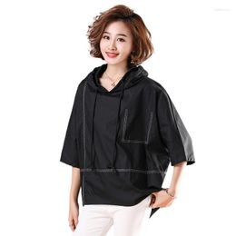 Women's Blouses FairyNatural Spring Autumn Korean Fashion Designer Women Loose Shirts Ladies Casul Ptachwork Retro Streetwear Big Size