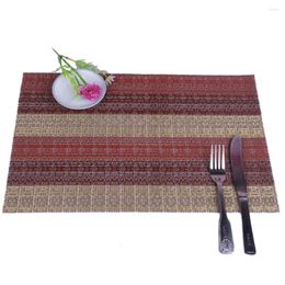 Table Mats 4pcs/Lots PVC Washable Placemats For Dining Mat Set Linens Place In Kitchen Accessories Cup Wine Decorative